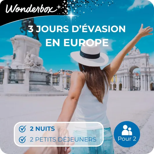 3 Jours D'évasion en Europe - Coffret Cadeau - Idée Cadeau Séjours Livraison par la poste