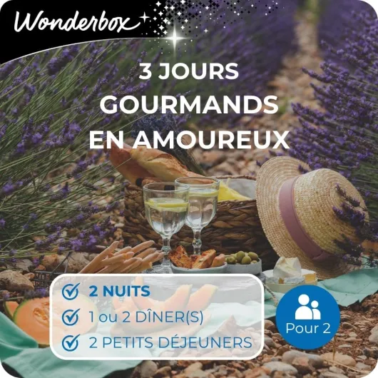3 Jours Gourmands en Amoureux - Coffret Cadeau - Idée Cadeau Séjours