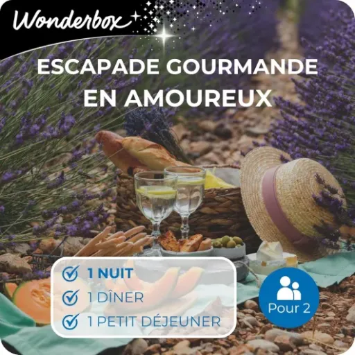 Test Wonderbox Escapade Gourmande en Amoureux : une nuit, un dîner, ça fait le job pour un cadeau couple