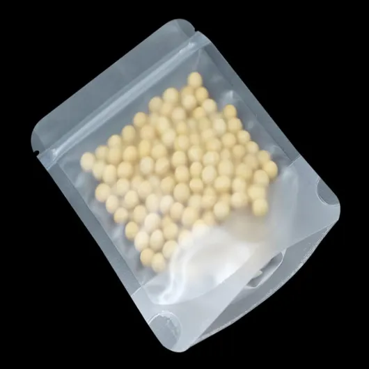 Lot de 100 sacs alimentaires refermables - Mat transparent - Avec fermeture éclair - 9 x 13 cm 100 9x13cm (3.5x5.1 inch)