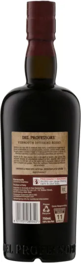 DEL PROFESSORE - Vermouth Rosso - 18 % Alcool - Origine : Italie/Piémont - Bouteille 75 cl