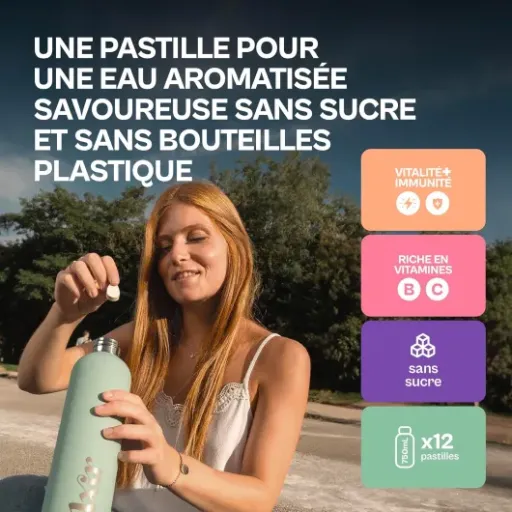 Test LXIR DRINK : des pastilles pour rendre l’eau moins ennuyeuse (et une gourde bien fichue)