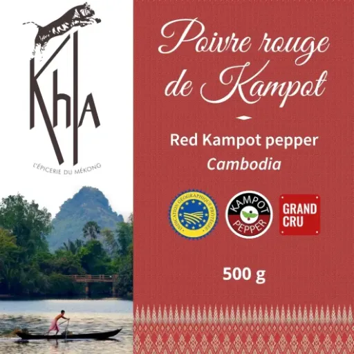 Test Khla Poivre Rouge de Kampot Bio 500 g : du goût, du volume, mais pas donné