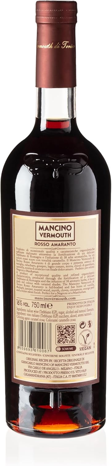 Mancino Vermouth Mancino Rosso Amaranto 75 cl
