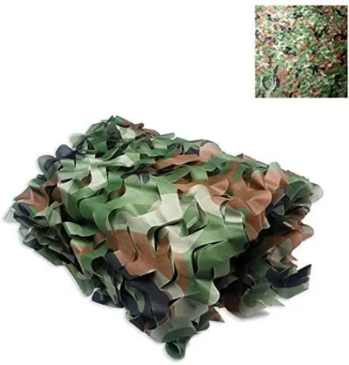NC Filet De Camouflage, Stores en Rouleau en Vrac Pour Fête, Camping, Chasse en Plein Air Et Parasol d'Uniforme Militaire Woodland Camo 3x4M(10x13ft)