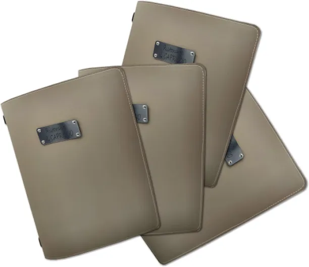 Oggettando Lot de 18 menus personnalisables A5 Restaurant Pub Self Service Bar Brasserie Moderne; Cadeaux utiles, originaux et à bas prix Taupe