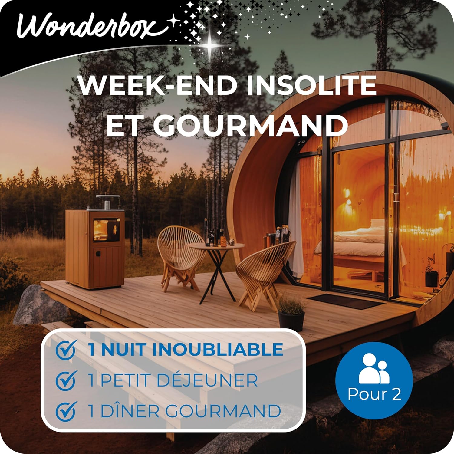 Insolite - Week-End Gourmand - Coffret Cadeau - Idée Cadeau Séjours Weekend insolite gourmand