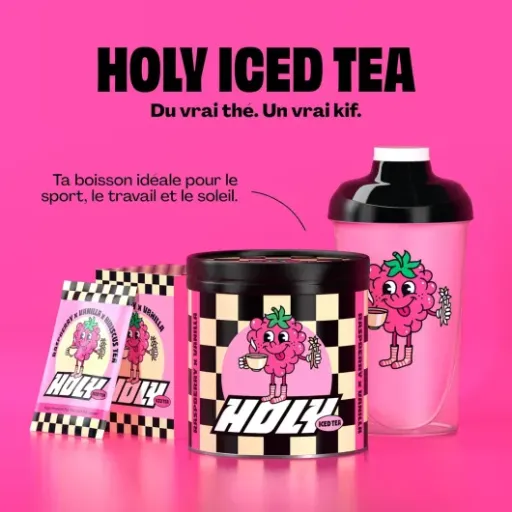 Test HOLY Iced Tea Framboise x Thé Vanille : le faux ice tea qui remplace (presque) les sodas
