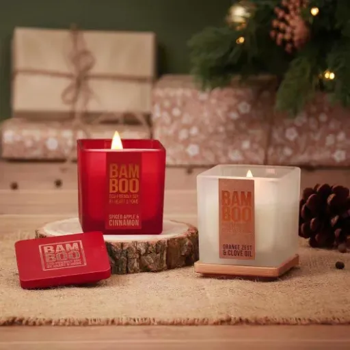 Test Coffret Cadeau de 2 bougies éco responsable Heart and Home : ça sent bon le Noël en petit format