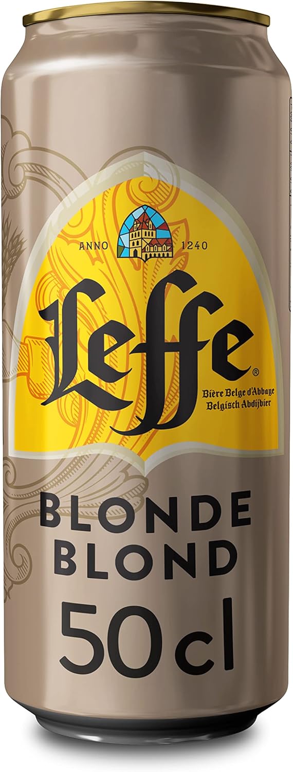 Blonde Bière Pack 24 Canettes 50cl Unique Leffe Blonde 6.6% 500.00 ml (Lot de 24)