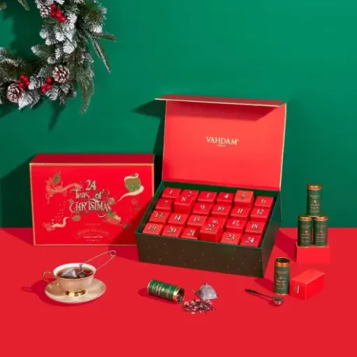 Test VAHDAM Coffret cadeau Nouvel An : un calendrier de thés sympa mais pas parfait