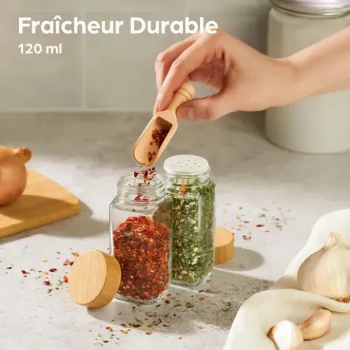 Test Praknu Pot à Épices 12 x 120 ml : des bocaux simples qui rangent enfin le tiroir à épices