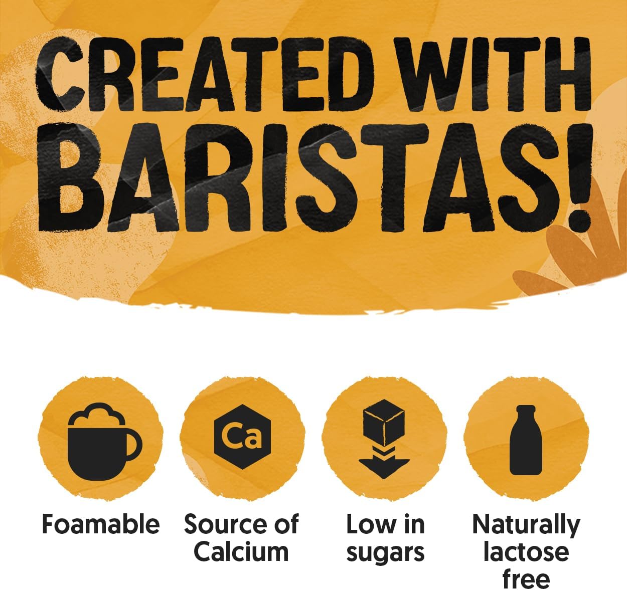 Barista Boisson longue durée à base d'amande – Idéale pour la mousse de café – Végétalien sans produits laitiers et sans lactose – 1 l (lot de 8) Amande 8 l (Lot de 1)