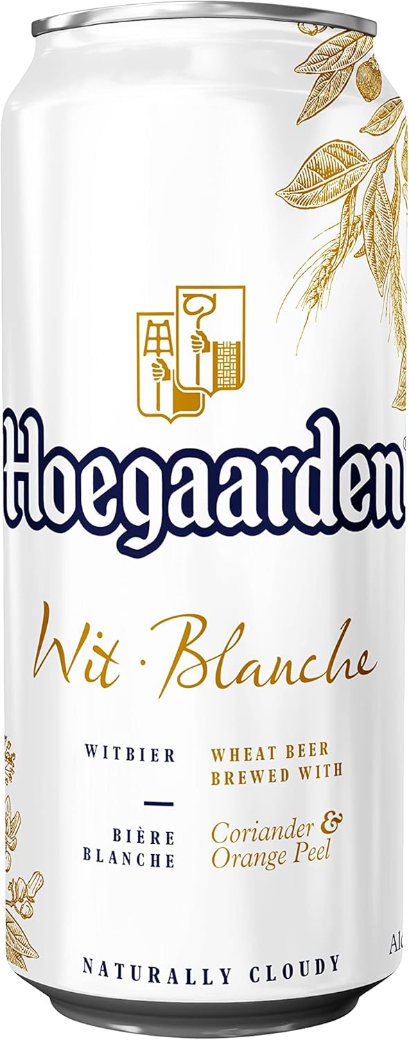 Blanche Bière Pack de 24 Canettes de 50cl Hoegaarden Blanche 4.9% 12.00 l (Lot de 1)