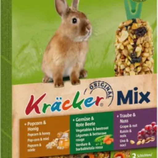 Test Vitakraft Kräcker Mix : des bâtonnets qui occupent bien le lapin (mais pas parfaits)