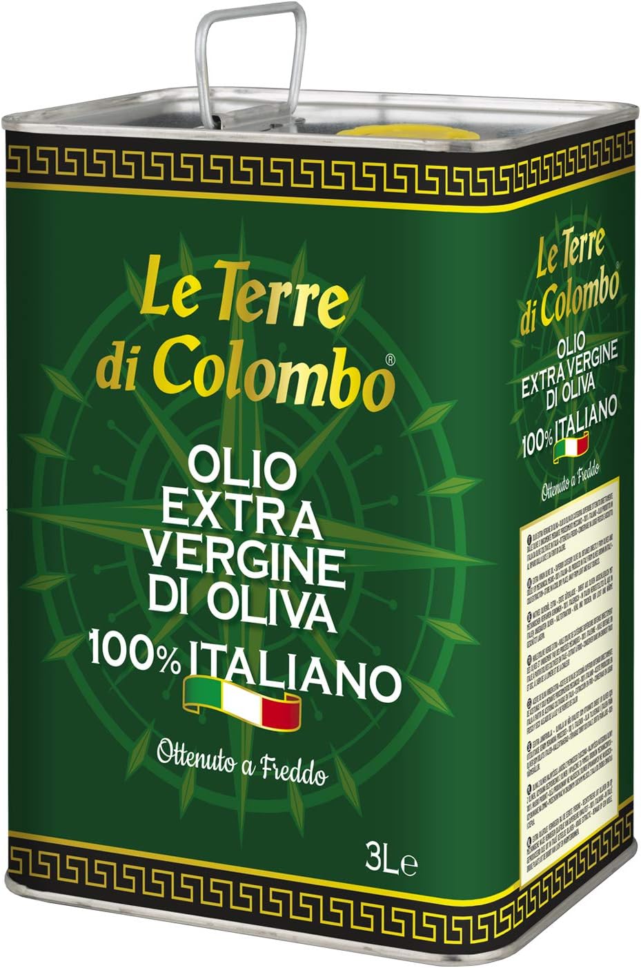 Huile d'Olive Extra-Vierge 100 % Italienne - Bidon Métallique - 3 L Almond 3 l (Lot de 1)