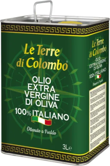Huile d'Olive Extra-Vierge 100 % Italienne - Bidon Métallique - 3 L Almond 3 l (Lot de 1)