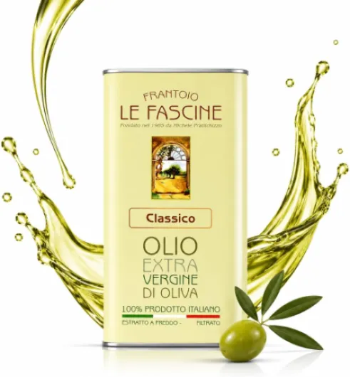 Le Fascine Huile d'Olive Extra Vierge 100% Italienne Pugliese Produit à partir d'Olives Provençales (boîte de 5 litres) 5 l (Lot de 1)