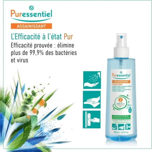 Test Puressentiel Lotion Spray Antibactérien 3 Huiles Essentielles : le désinfectant qui sent enfin autre chose que l’hôpital