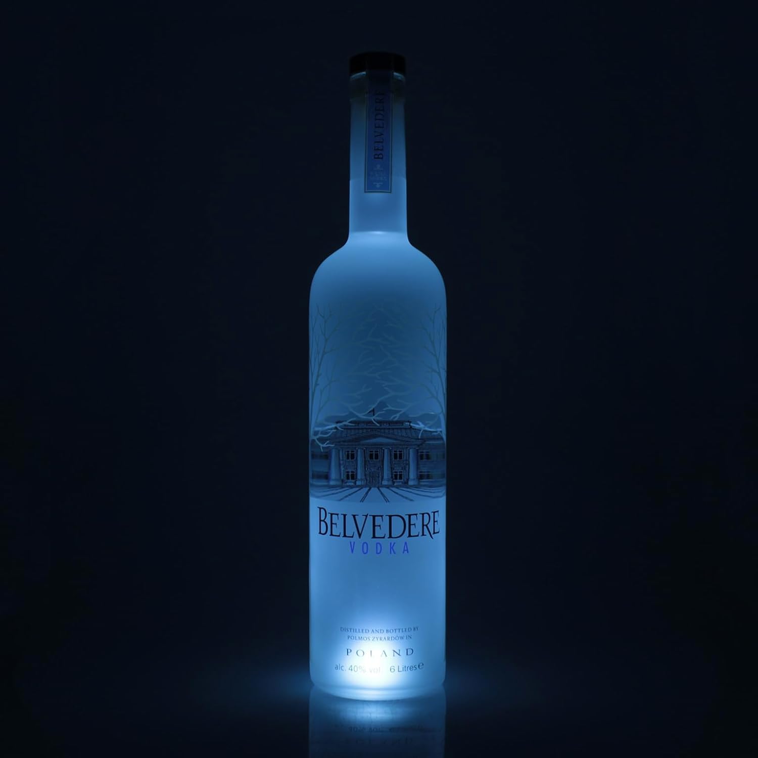 Belvedere Vodka 40% Vol - 6l + LED Lichtsticker