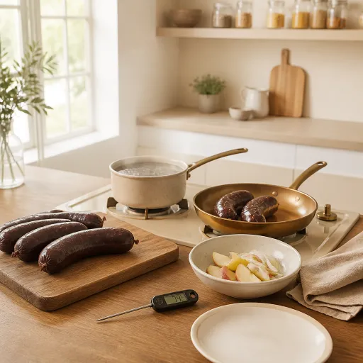 Maîtriser l’art de cuire le boudin noir sans éclater la peau