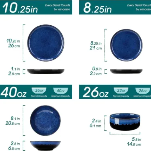Test vancasso STARRY 24 pièces : un service de table costaud et joli, mais pas parfait