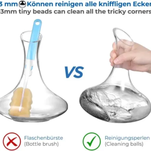 Test Ecooe 1000 Billes Nettoyantes Carafe : des petites billes qui sauvent les bouteilles galère à nettoyer