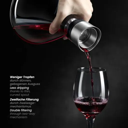 Test Décanteur à Vin glastal 1600 ml : la carafe qui fait le job sans chichis